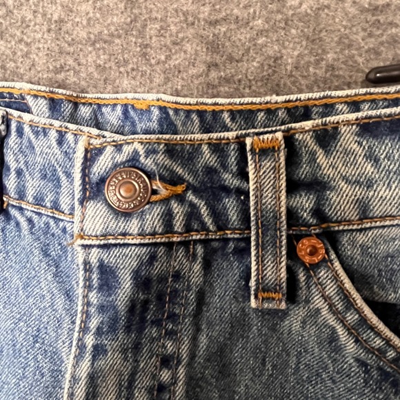 Vintage Levis 565 Orange Tab Mens 32x29 USA Loose Wide Leg Jeans Tag 32x30 - Picture 9 of 15